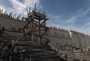 大型紀(jì)錄片《帝陵》建造類三維動畫